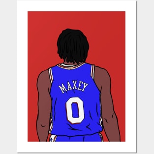 Tyrese Maxey Back-To Posters and Art